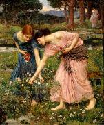 John William Waterhouse Gather Ye Rosebuds While Ye May oil painting picture wholesale